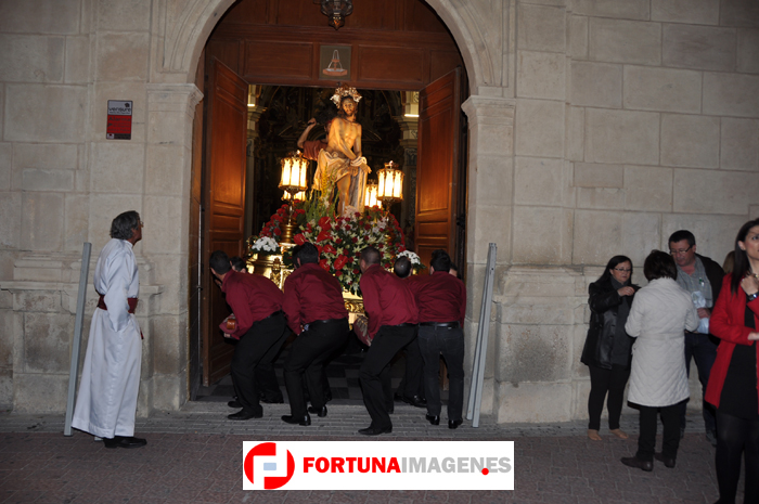 Procesión del Santísimo Cristo de la Columna 2013 en la Semana Santa de Fortuna 2013
